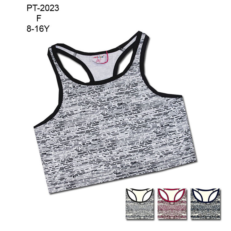 Picture of PT-2023 GIRLS CASUAL SLEEVELESS TOP-FITTED FIT